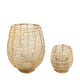 Dijk natural collections lanterne rotin ø32x39cm lot de 2