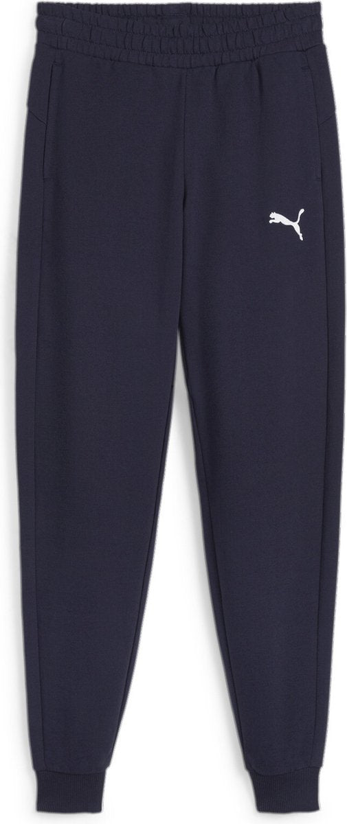 Puma teamgoal casuals pants jr pantalons de sport pour garçons - marine- blanc