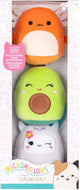 Micromallows Jazwares - paquet de 3 squishmallows en peluche (mireya, roah, nico) 6 cm