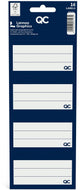 Etiquettes scolaires autocollantes couleur Qc bleu marine - lot de 16 pièces