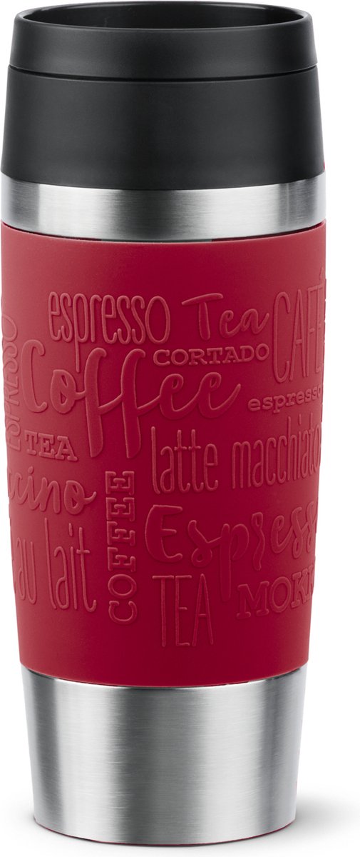 Tefal travel mug classic - bouteille thermos - 0,36l - rouge - compact - étanche - adapté au café