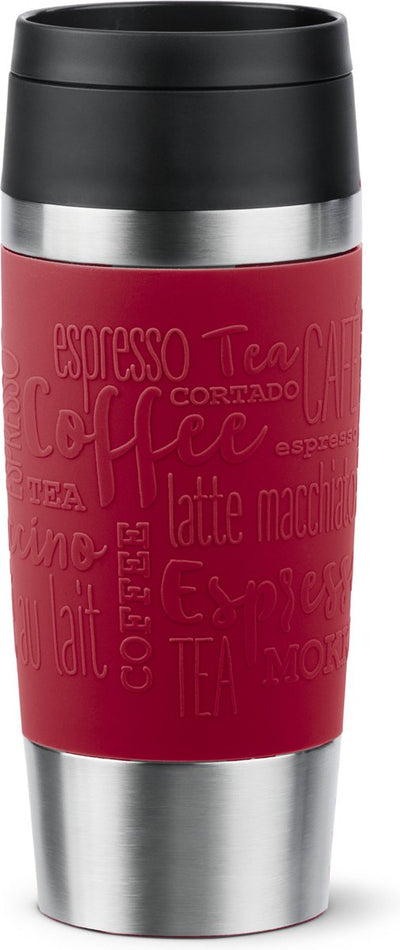 Tefal travel mug classic - bouteille thermos - 0,36l - rouge - compact - étanche - adapté au café