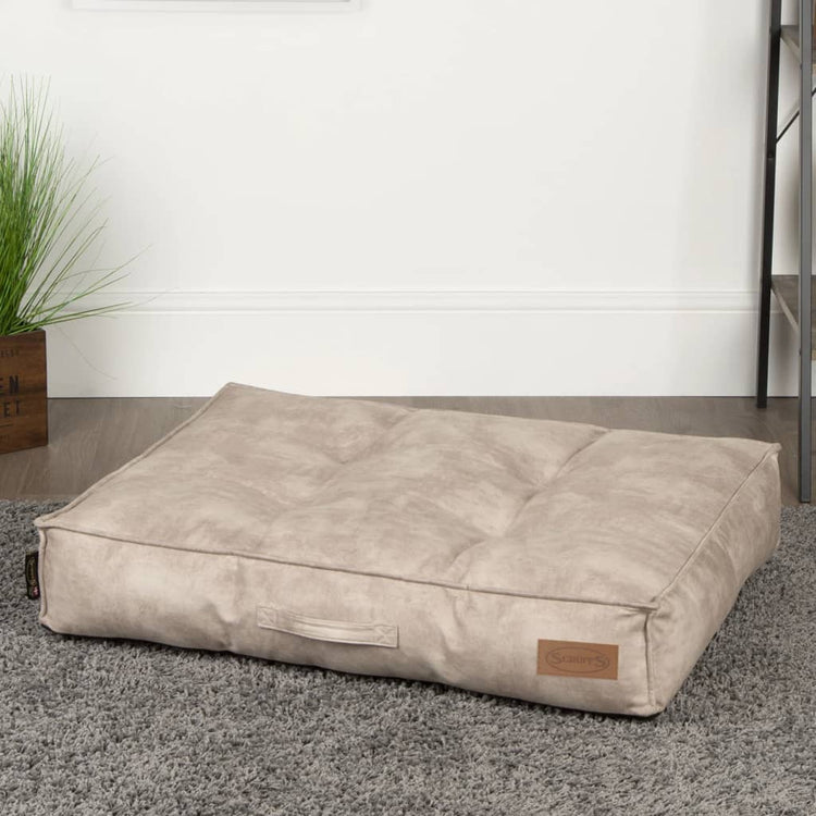 Scuffes Tramps Scruffs Tramps Coussin de chien Kensington Taille M 80x60 cm CRÈME COLORED