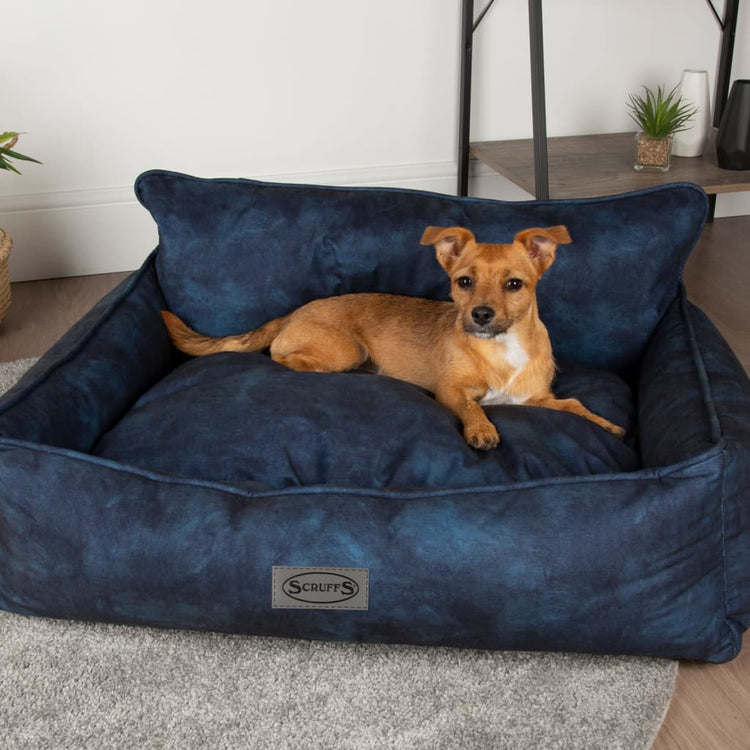 Scruffs Tramps Scruffs Tramps Dog Bank Kensington Taille L 90x70 cm Marine Bleu