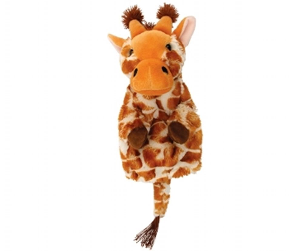 Girafe marionnette à main. 25 cm
