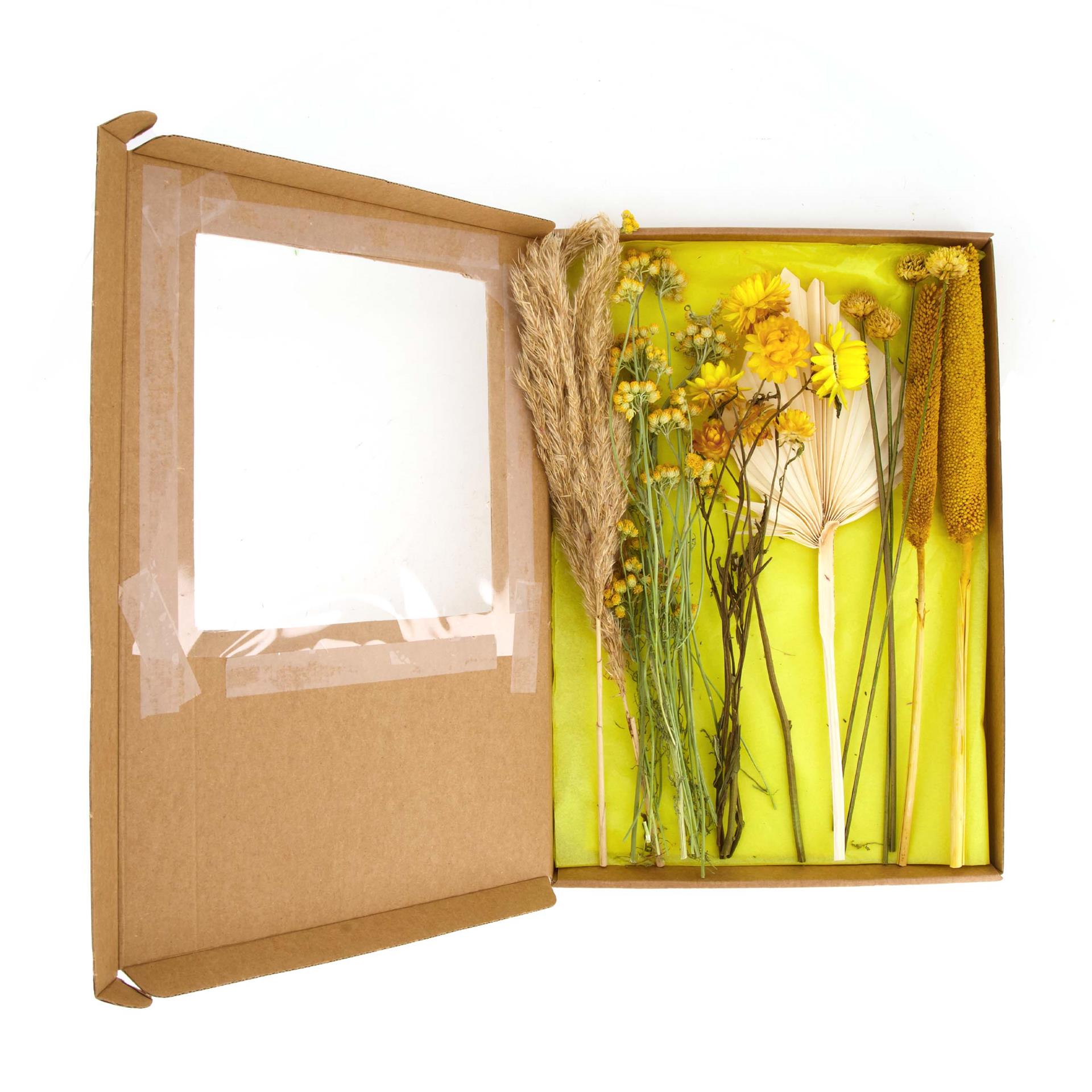 Dijk natural collections boîte aux lettres paquet fleurs séchées 36x3cm