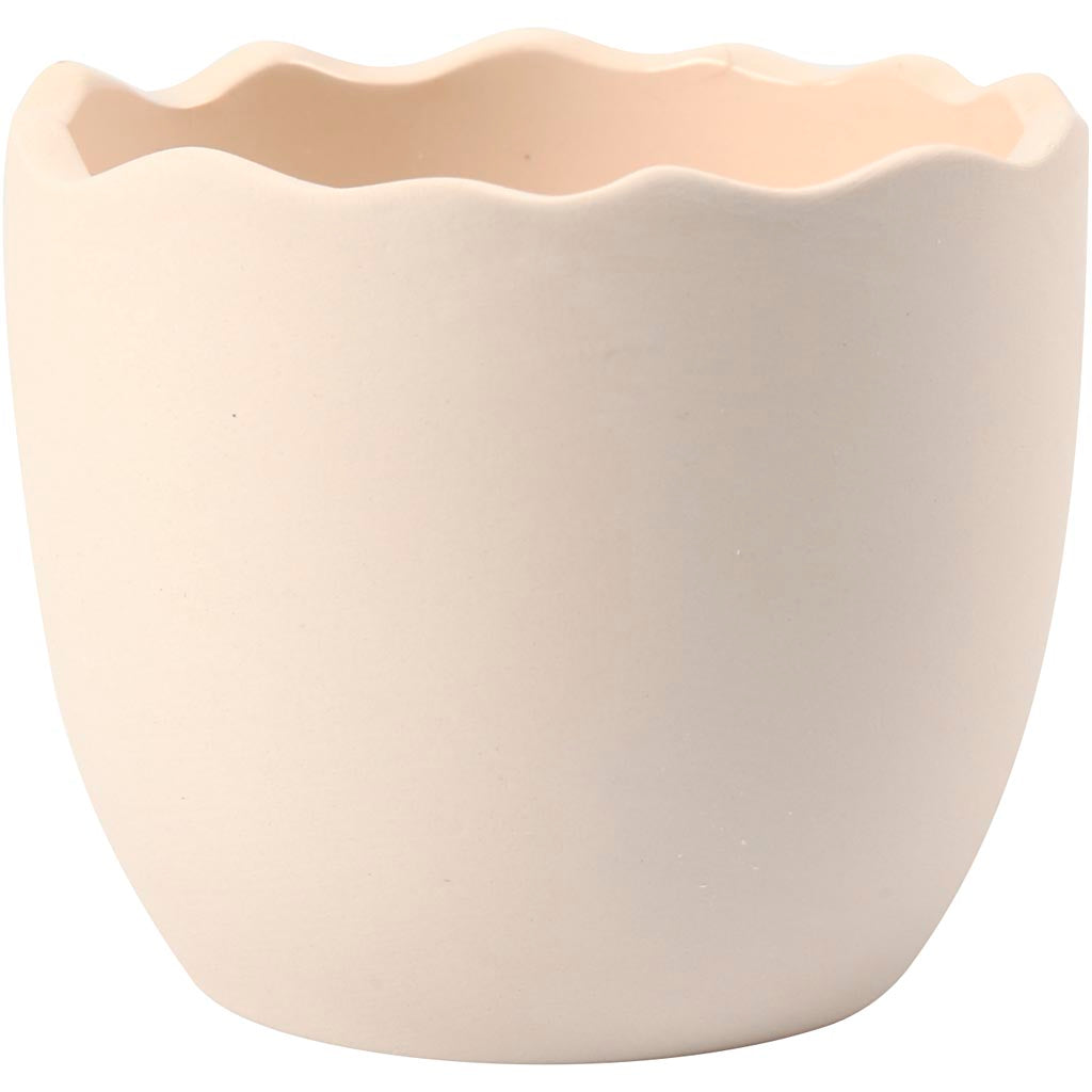 Pot de fleur Creativ company, h : 6,3 cm, d 7,5 cm, blanc, 24 pièces 1 boîte