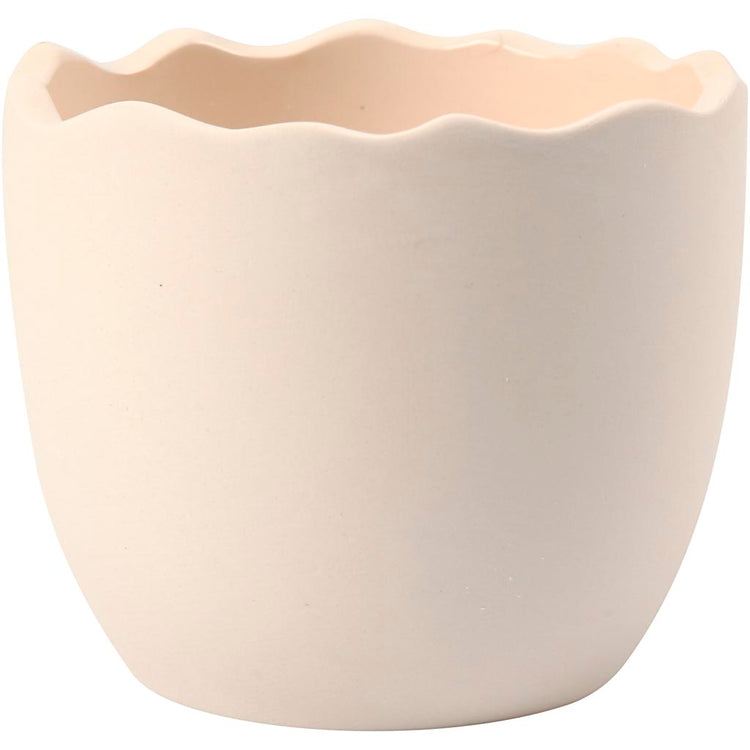 Pot de fleur Creativ company, h : 6,3 cm, d 7,5 cm, blanc, 24 pièces 1 boîte
