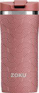 Tasse thermos Zoku, 355 ml, polypropylène en acier inoxydable, sans BPA, rose avec imprimé -