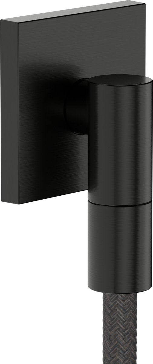 Hansgrohe fixfit fine e coude de raccordement mural sans clapet anti-retour chrome noir brossé