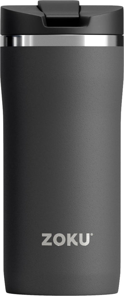 Tasse thermos Zoku, 355 ml, polypropylène en acier inoxydable, sans BPA, noir