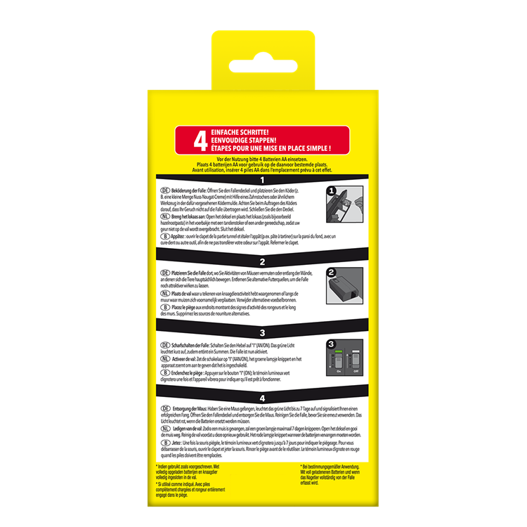 Pro-tect 1076861 - piège à souris électronique 1ère protection maison | 1 pièce