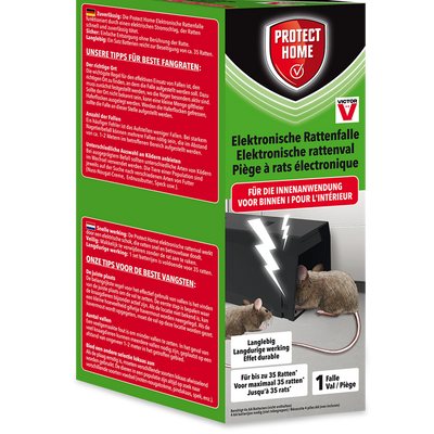 Pro-tect 1076862 - piège à rats électronique 1ère protection maison | 1 pièce