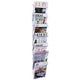 Abi porte-brochure mural alba 7x a4 25x112x13cm gris