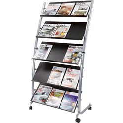 Porte brochure alba 82x51x166cm roulettes