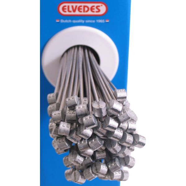 Câble intérieur de frein Elvedes 2000mm acier inoxydable ø1.5mm T-nipple (100 pièces)