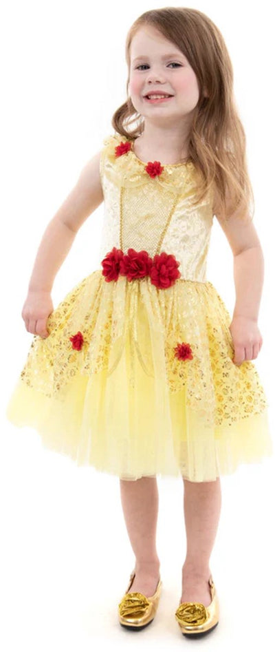 Petites aventures – robe de soirée beauté jaune – taille l (110-122)