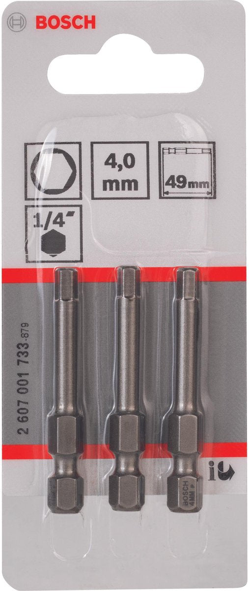 Bosch bit 1 4xh-tors est 4.0 3 49mm - 3 pièces
