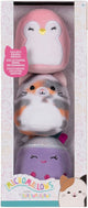 Micromallows Jazwares - paquet de 3 squishmallows en peluche (piper, niamh, tahoe) 6 cm