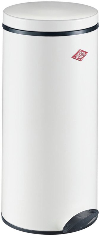 Poubelle Wesco gastro 127 | poubelle à pédale | 22 litres | métal - blanc | poubelle - fabriquée en Allemagne