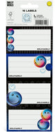 Étiquettes scolaires autocollantes Smileyworld smiley world - lot de 16 pièces