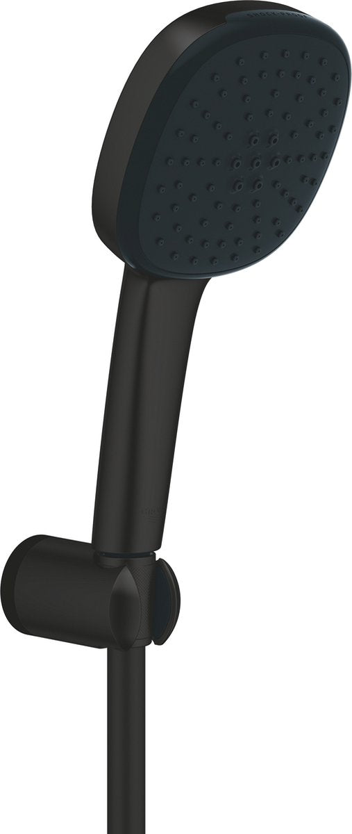Ensemble de douche Grohe Quickfix Vitalio Comfort 110 - 2 types de jets - économie d'eau - noir mat