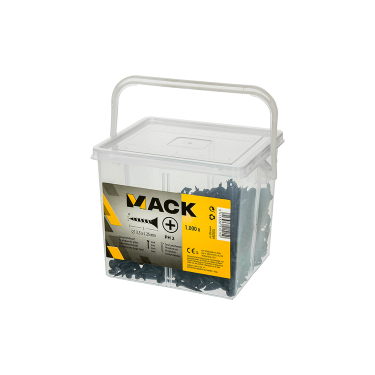 Mack 1020284 - boîte vis pour plaques de plâtre 3,5 x 25 mm 1000 pcs | 6 pièces