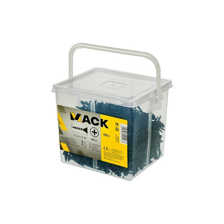 Mack 1020285 - boîte vis pour plaques de plâtre 3,5 x 35 mm 850 pcs | 6 pièces
