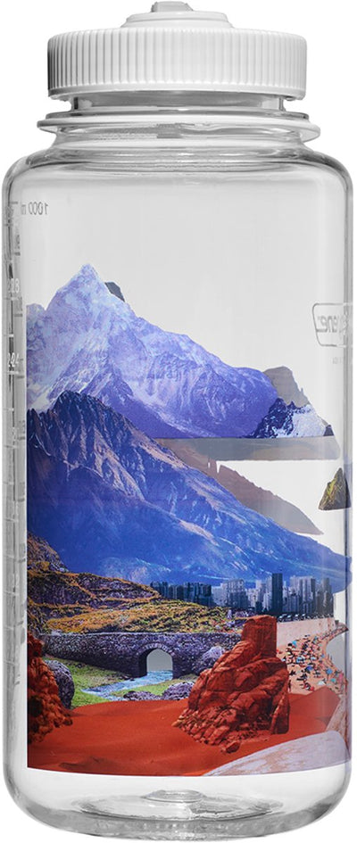 Nalgene - bouteille à large goulot - gourde - bouteille d'eau - 1000 ml - paysages mixtes - sustain - sans bpa