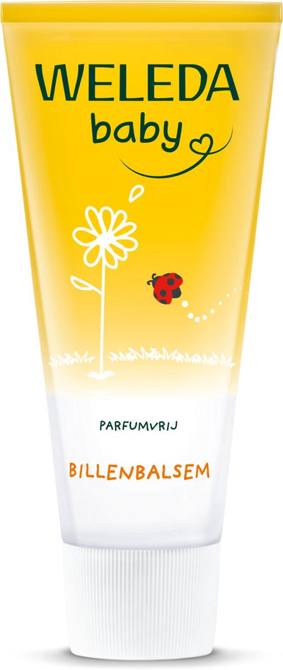 Weleda bébé baume fesses au calendula sans parfum - pommade fesses - aide à réparer les fesses irritées de bébé - protège de l'érythème fessier - ingrédients 100% naturels - 75ml