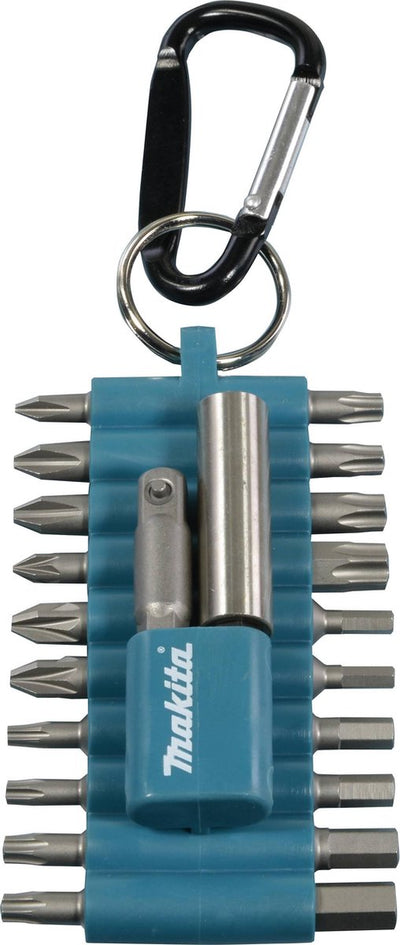 Makita P-81175 Jeu d'embouts de vis adaptateur Torx Cross 1 4'' professionnels 22 pièces