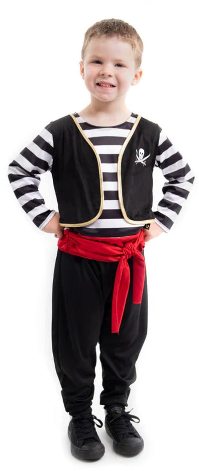 Petites aventures - ensemble d'habillage de pirate - taille 98-104 - lavable confortablement - ensemble d'habillage de pirate pour enfants