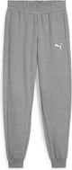 Puma teamgoal casuals pants jr pantalons de sport pour garçons - gris moyen chiné- blanc