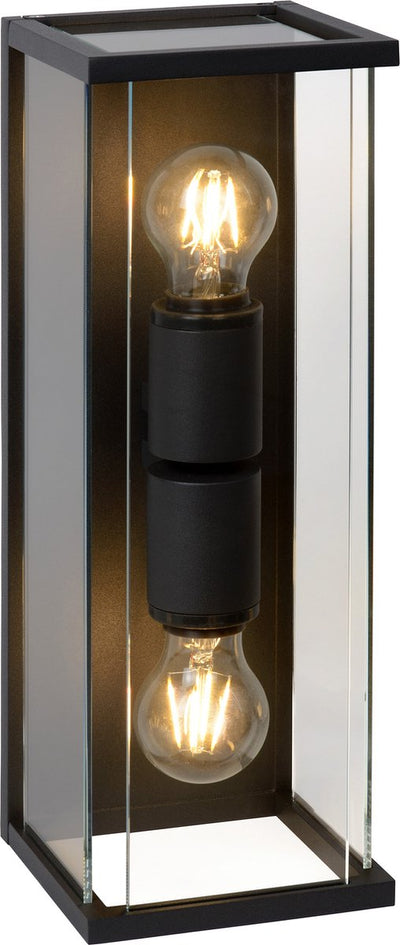Lucide claire - applique intérieure extérieure - 2xe27 - ip54 - anthracite