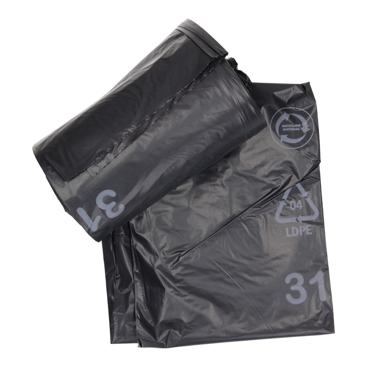 1054872 - sac poubelle 60l, noir LDPE 20 pièces par rouleau | 15 pièces