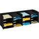 Set de compartiments ouverts 4 x 5 67,4x31,3x32,7cm noir