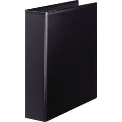 Classeur de présentation noir 4 anneaux 60 mm 600 feuilles largeur dos 9,0 cm