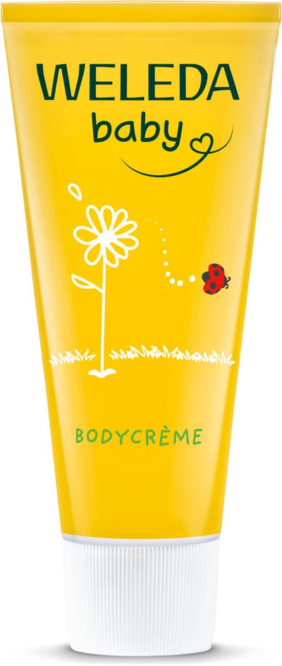 Weleda crème corps bébé - calendula camomille - nourrit et protège intensément la peau de bébé - ingrédients 100% naturels - 75ml