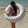 Checkmate Beige Swimband Ø 90 cm