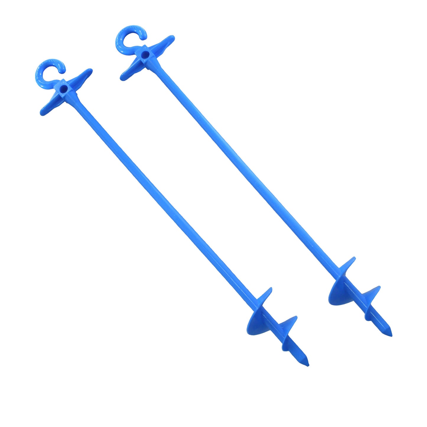 Ancrages de sol en plastique Bluescrew grands - lot de 2