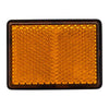 Rectangle du réflecteur Slice orange 62 x 45 mm.