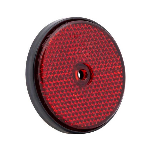 Réflecteur rond 60 mm. rouge