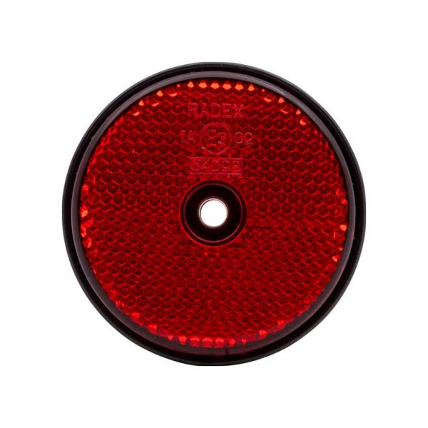 Réflecteur rond 60 mm. rouge
