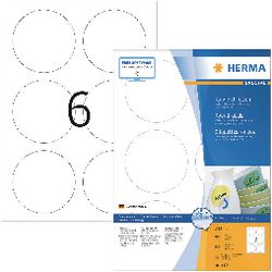 Herma étiquettes mobiles rondes 85 100 feuilles DIN A4 600 pièces 4478