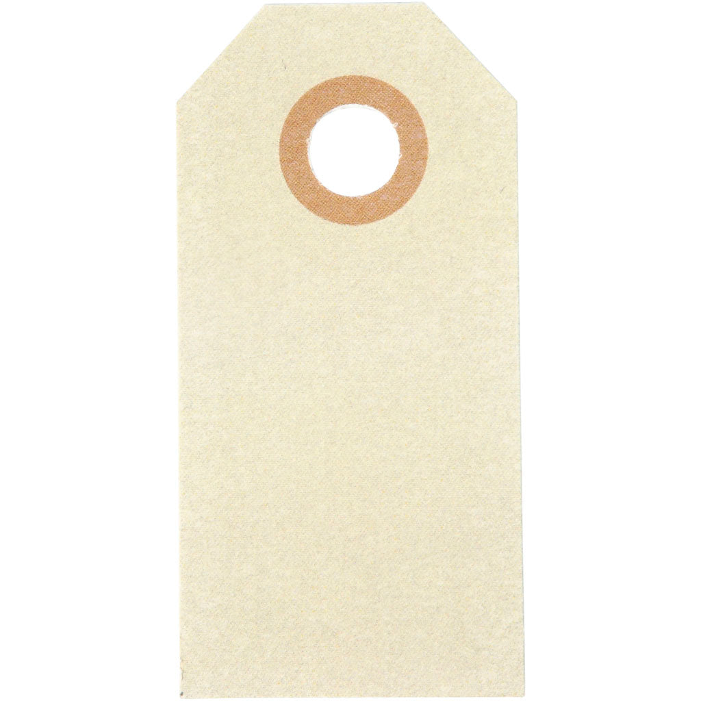 Creativ company étiquettes manille, format 3x6 cm, 250 gr, crème, 1000 pièces 1 boîte