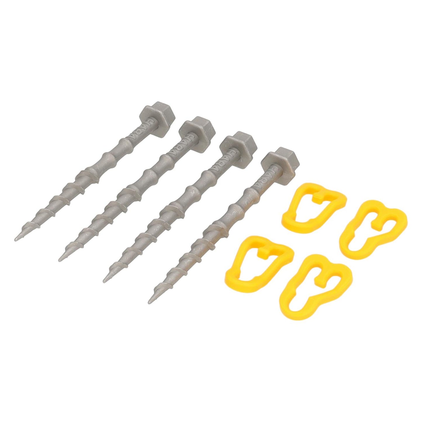 Chevilles à vis Alu-camp 15cm (lot de 4)