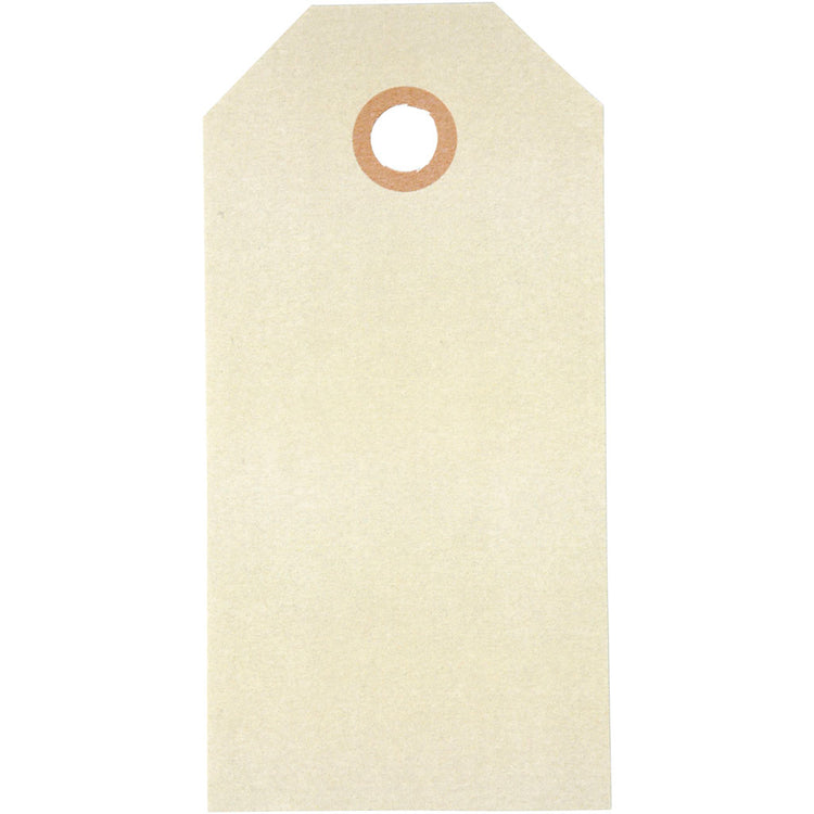 Creativ company étiquettes manille, format 5x10 cm, 250 gr, crème, 1000 pièces 1 boîte