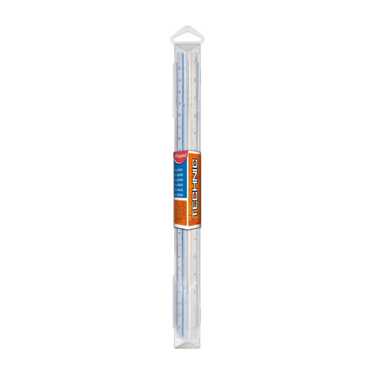 Bâton d'échelle Quantore mappé triangulaire 1:100 200 250 300 400 500