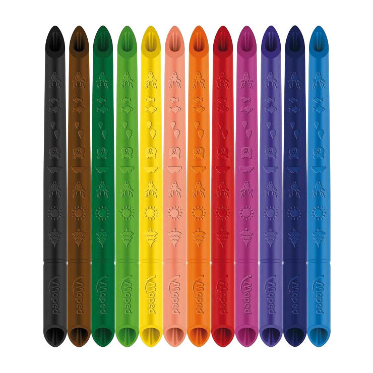 Crayons de couleur mapis colorpseps 12 pièces