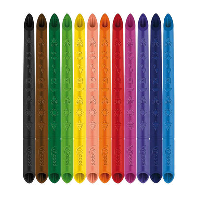 Crayons de couleur mapis colorpseps 12 pièces